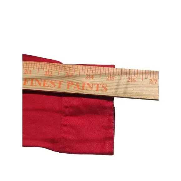 Mens Woolrich Large Red Long Sleeve Button Up Shirt Double Pockets 100% Cotton - Picture 12 of 12